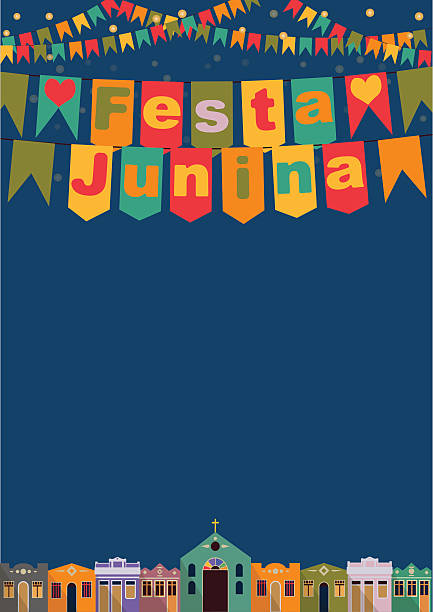 ilustrações, clipart, desenhos animados e ícones de brasileira o festival de junho de - festa junina