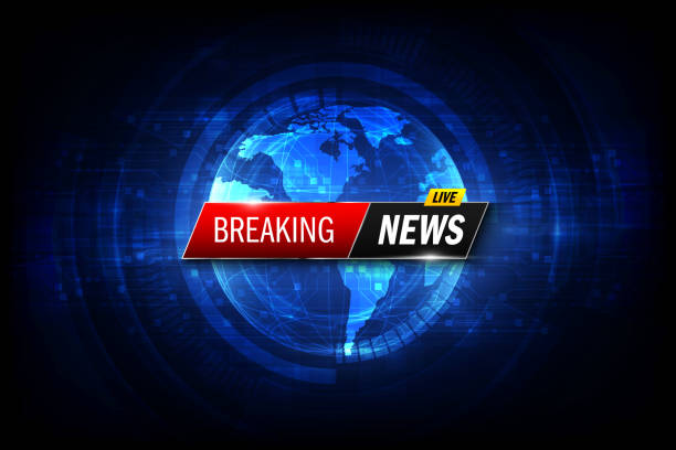 Breaking news background. Vector template for your design illustration Breaking news background. Vector template for your design illustration breaking news stock illustrations