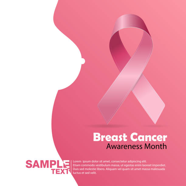 Breast Cancer October Awareness Month Campaign Background with paper girl silhouette and pink ribbon symbol. Women health vector design Breast Cancer October Awareness Month Campaign Background with paper girl silhouette and pink ribbon symbol. Women health vector design brochure silhouettes stock illustrations