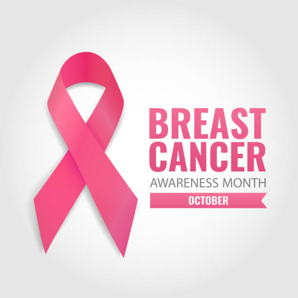 Breast Cancer. Vector Illustration of Breast Cancer. poster clipart stock illustrations