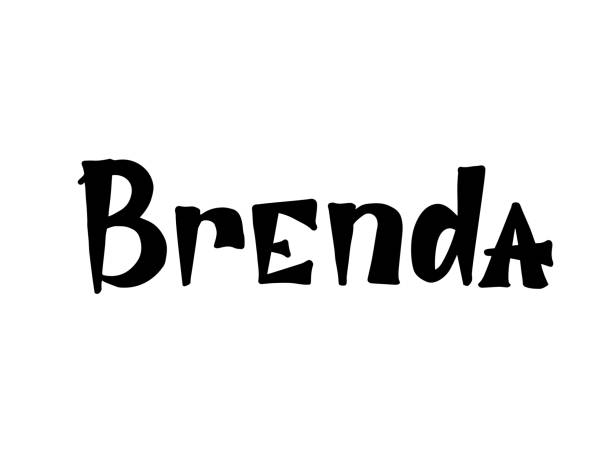 布藍達。女人的名字手繪字母 - buendia 幅插畫檔、美工圖案、卡通及圖標