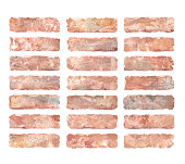 istock Brick abstract image. Watercolor texture. vector. 1359946078
