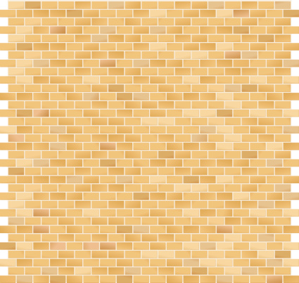 Brick Pattern Large Yellow