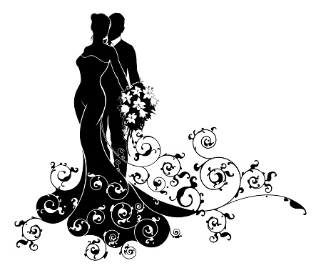 Mari e Et Le Mari Mariage Silhouette Vecteurs libres de Mari e Et Le Mari Mariage Silhouette Vecteurs libres de