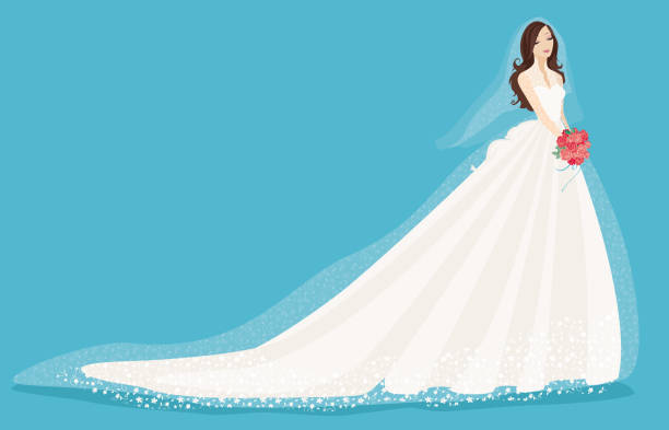 Download Bridal Veil Clip Art, Vector Images & Illustrations - iStock