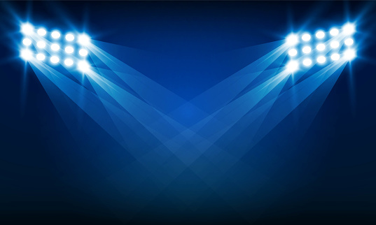 Bright arena lights vector design