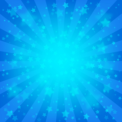 Bright blue starry background