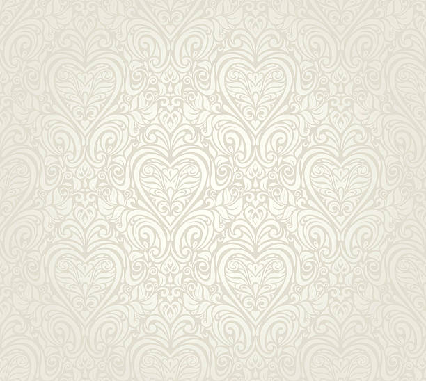 helle luxus vintage floral seamless wallpaper hintergrund - hochzeit stock-grafiken, -clipart, -cartoons und -symbole