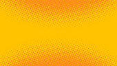 istock Bright orange and yellow pop art background in retro comics book style. Cartoon superhero background with halftone dots gradient, vector illustration eps10 1393847607