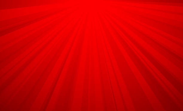 Bright red shining light background vector art illustration