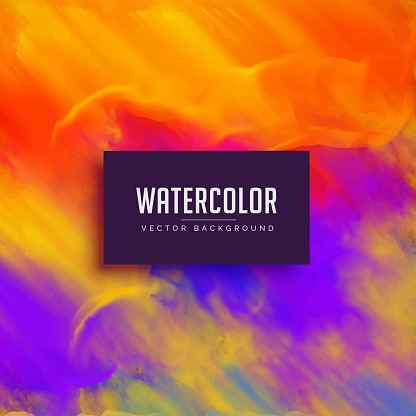 bright watercolor background with ink flowing effect
