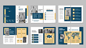 istock Brochure creative design. Multipurpose template, include cover, back and inside pages. 1313177341