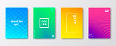 Set of four vertical brochure templates with abstract and colorful geometric backgrounds. Modern and trendy background with beautiful color gradients (blue, purple, pink, yellow, green, cyan, red, orange). Can be used for different designs, such as brochure, cover design, magazine, business annual report, flyer, leaflet, presentations... Template for your design. With space for your text and your background. The layers are named to facilitate your customization. Vector Illustration (EPS10, well layered and grouped). Easy to edit, manipulate, resize or colorize. Please do not hesitate to contact me if you have any questions, or need to customise the illustration. http://www.istockphoto.com/portfolio/bgblue