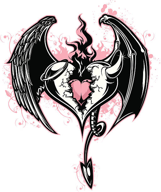 Royalty Free Demon Wing Tattoos Clip Art, Vector Images ...