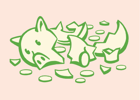 Broken Piggy Bank
