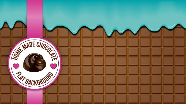 brown chocolate background wallpaper pattern label vector art illustration