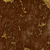 Brown Marble Texture with Gold Veins Vector Background, useful to create surface effect for your design products such as background of greeting cards, architectural and decorative patterns. Trendy template inspiration for your design.