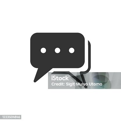 istock Bubble Speech, Speak Icon Logo Template Illustration Design. Vector EPS 10. 1223504846