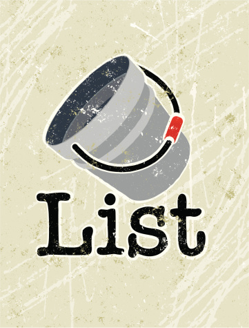 Bucket List Illustration and Text