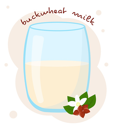 Buckwheat milk. Useful vegan milk based on buckwheat