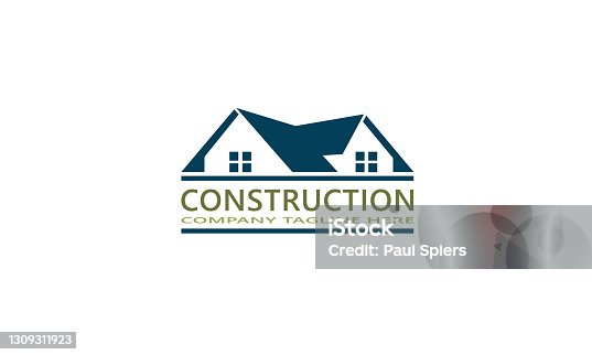istock Building, home construction working industry Business Card concept design.- Vector illustration 1309311923