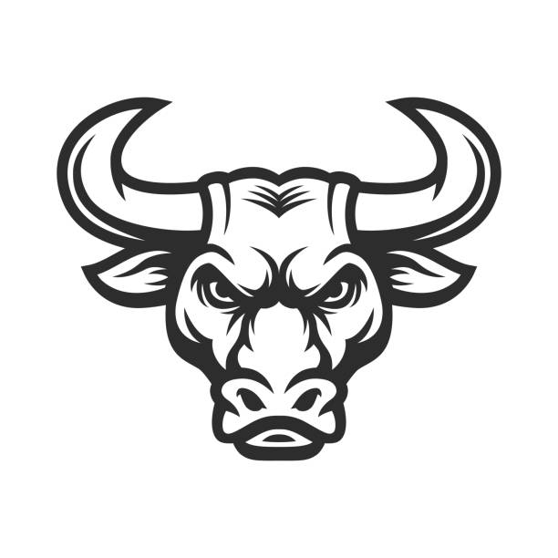 Bull head mascot. Buffalo symbol Bull head mascot. Buffalo symbol buffalo new york stock illustrations