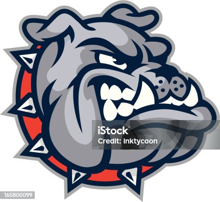 istock Bulldog Mascot Head 165800099