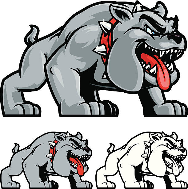 stockillustraties, clipart, cartoons en iconen met bulldog stance ii - bulldog