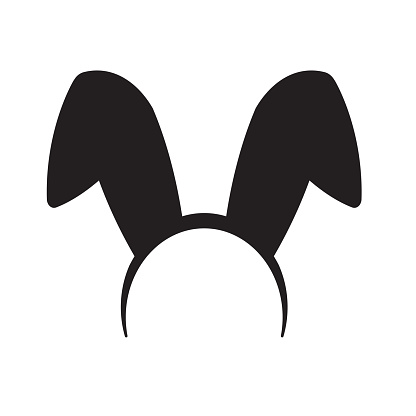 Bunny Ears Headband Stock Illustration - Download Image Now - iStock