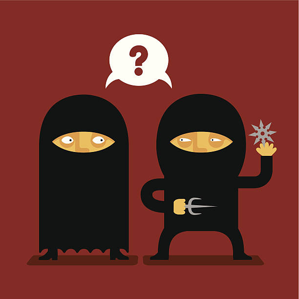 burka-vs-ninja-vector-id455434499