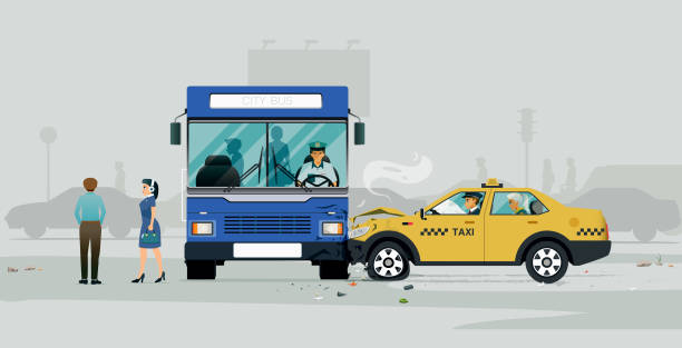 バス事故 - 交通事故点のイラスト素材／クリップアート素材／マンガ素材／アイコン素材