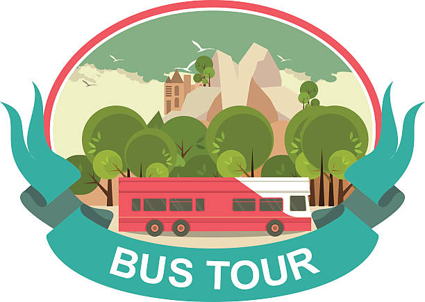 Best Tour Bus Illustrations, Royalty-Free Vector Graphics ...