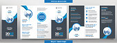 istock Business Brochure Template in Tri Fold Layout. 1305457488