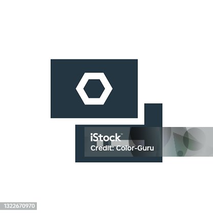 istock business card icon. Glyph business card icon for website design and mobile, app development, print. business card icon from filled contact us collection isolated on white background.. 1322670970