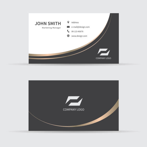 Business card template design. Vector Business card template design. Vector illustration. business card design stock illustrations
