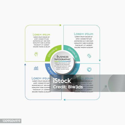 istock Business circle. timeline infographic icons designed for abstract background template 1309504919