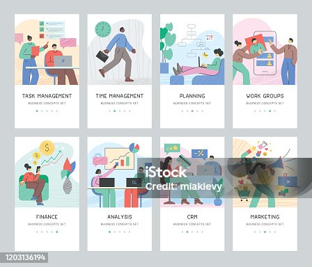 istock Business concepts set 1203136194