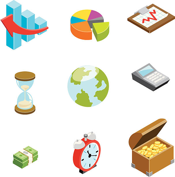 Business & Finance icons | ISO collection vector art illustration