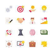 istock Business Flat Icons. Material Design Icons. Pixel Perfect. For Mobile and Web. Contains such icons as Engineering, Loan, Handshake, Agreement, Start Up, Business Vision, Suitcase. 1159368736