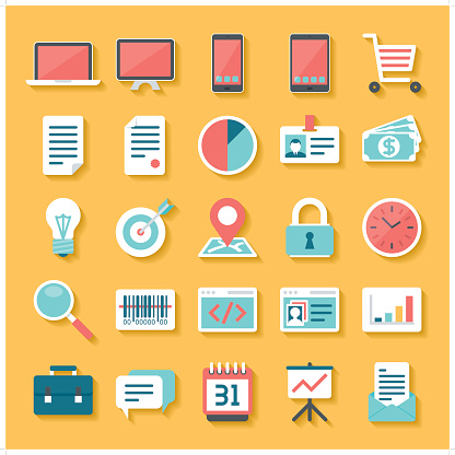 Business Icon Set Stock Illustration - Download Image Now - iStock