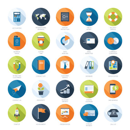 Business Icons Stock Illustration - Download Image Now - iStock