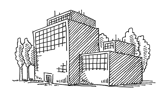 Business Office Building Drawing