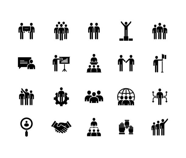 Business People Icons Business People Icons ethnicity stock illustrations