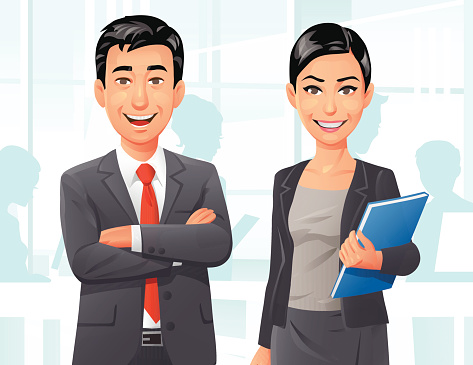 office business vector illustration