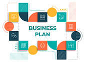 istock Business Plan Web Banner Template 1353389538