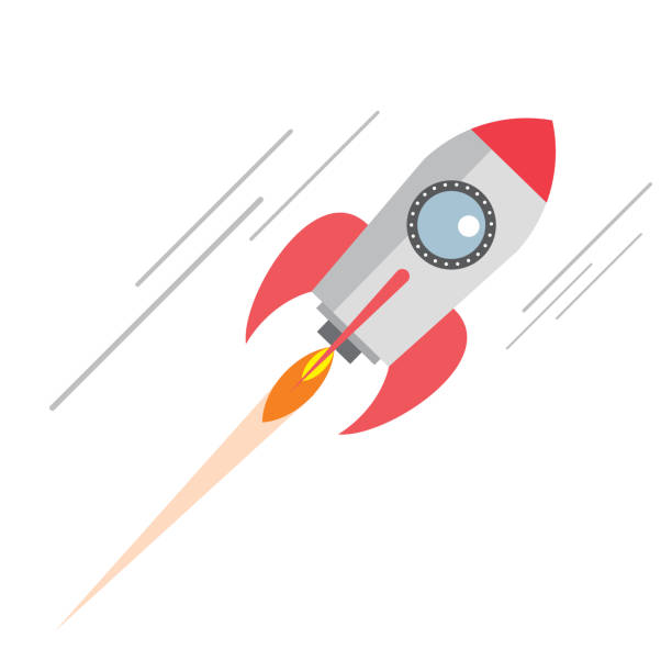 Business Startup Business Startup rocketship clipart stock illustrations
