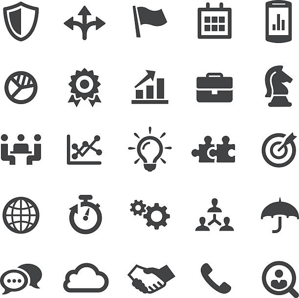 Business Team Icons - Smart Series View All: chess icons stock illustrations