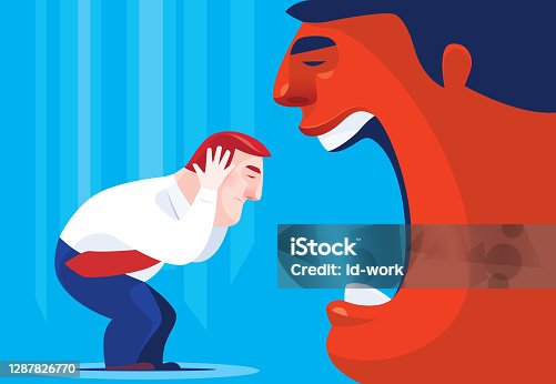 istock businessman covering ears while boss blaming 1287826770