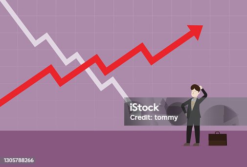 istock A businessman looks at a stock market graph 1305788266