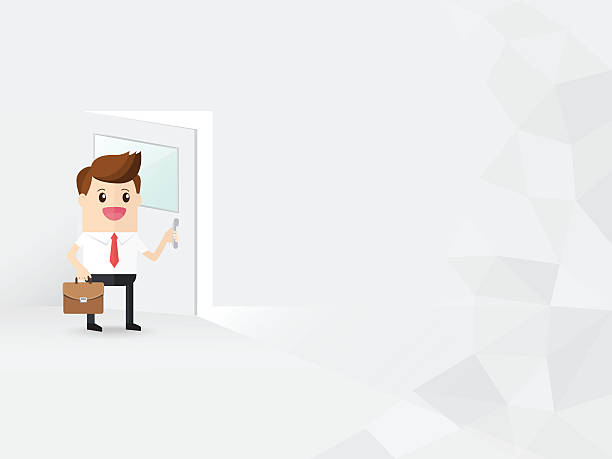 Best Holding Door Open For Someone Illustrations Royalty